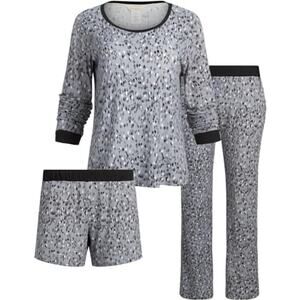 Steve Madden Women's 3 Piece Long Sleeve Pajama Set Size Medium